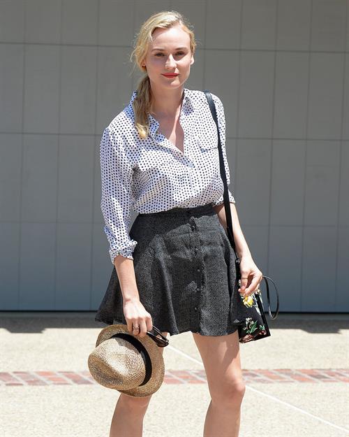 Diane Kruger Attends a Memorial Day Party Hosted by Joel Silver in LA on May 27, 2013