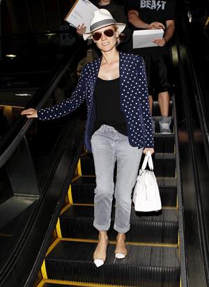 Diane Kruger Arrives At LAX