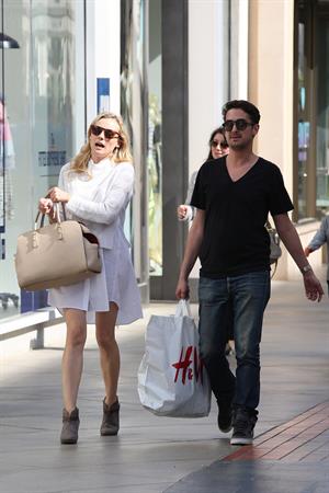 Diane Kruger Out for some shopping at a Westfield Mall in LA on April 3, 2013