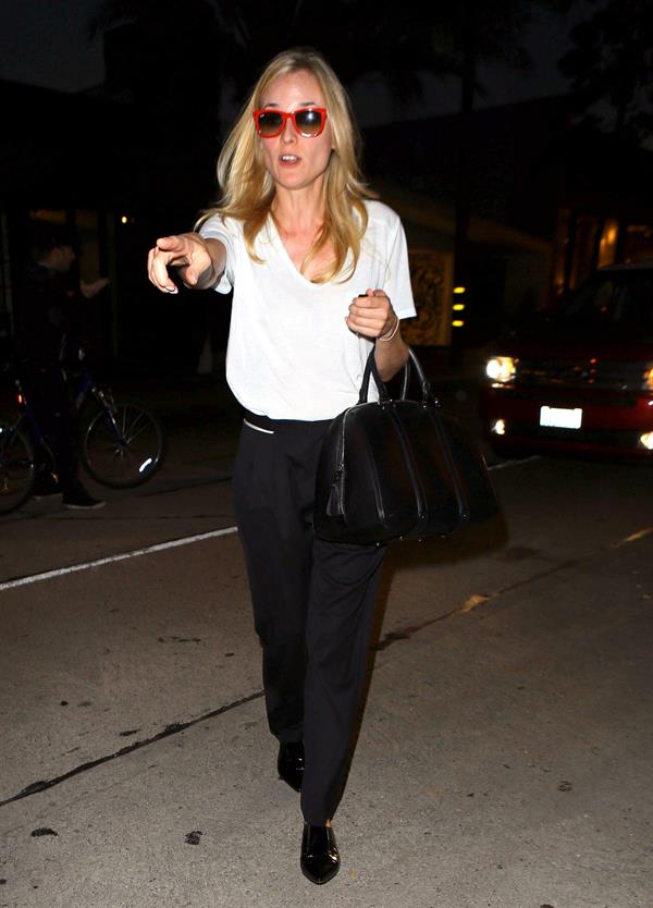 Diane Kruger leaving the salon in Beverly Hills December 5, 2012 