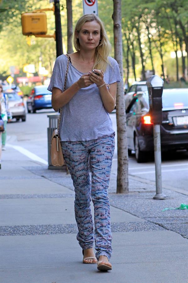 Diane Kruger - Taking in the new movie 'The Campaign' in downtown Vancouver on August 14, 2012
