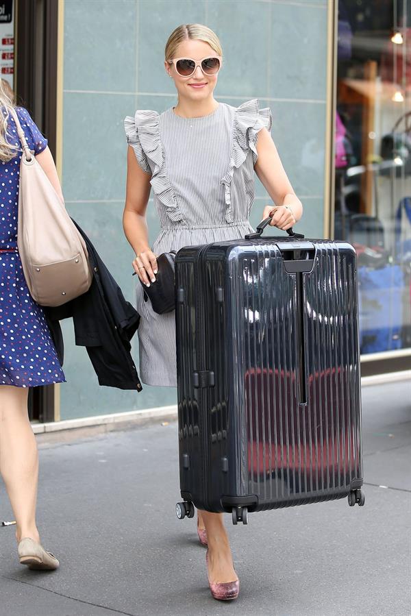 Dianna Agron - Spotted out shopping in Paris - August 4, 2012