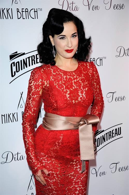 Dita Von Teese Cointreau & Nikki Beach Present Dita Von Teese - 66th Annual Cannes Film Festival (May 20, 2013) 