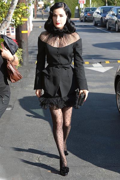 Dita Von Teese - Fragrance Launch in LA 12/15/12  