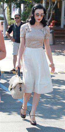 Dita Von Teese - out and about in West Hollywood (Aug. 20 2012)