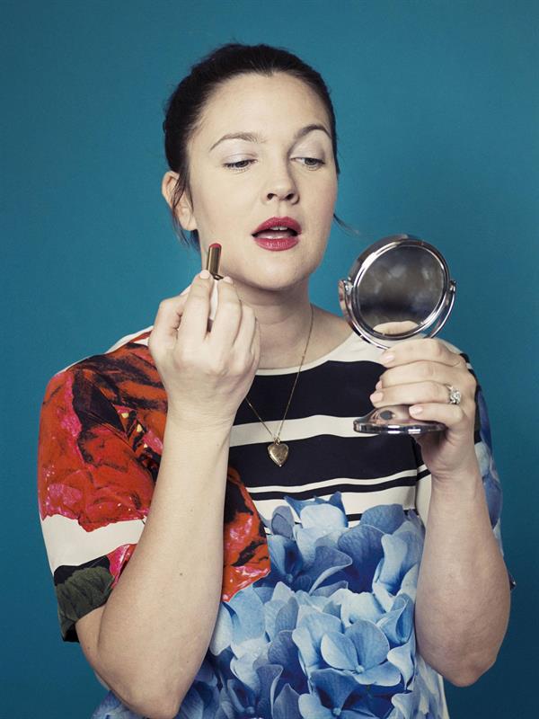 Drew Barrymore - Portraits of Her New Cosmetics Line  Flower  January 2013 