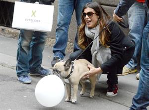 Elisabetta Canalis out and about in Milan (29.03.2013) 
