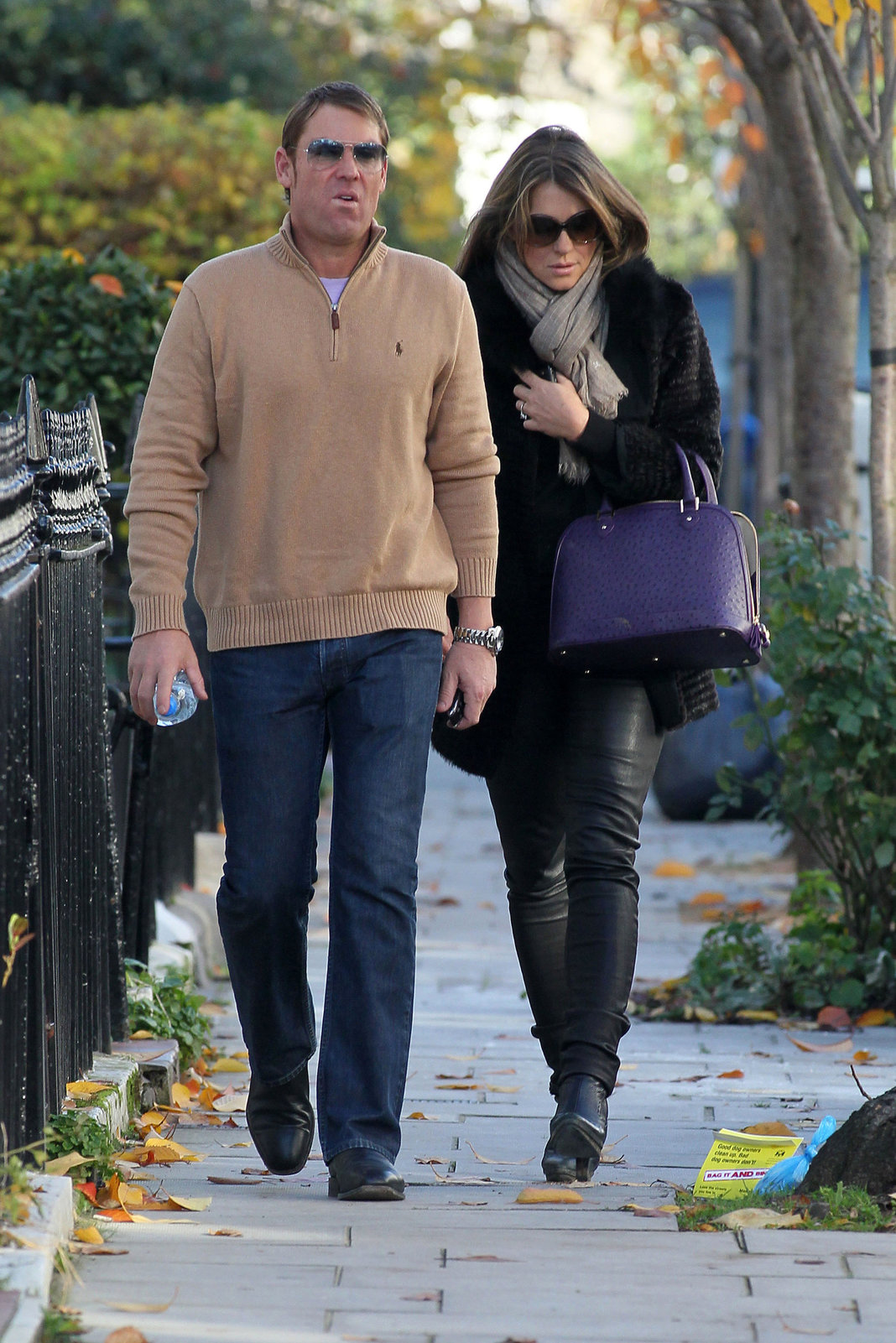 Elizabeth Hurley walking in London - November 14, 2012 