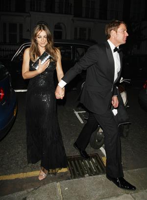 Elizabeth Hurley - Attending a friend's birthday party in London - July 5, 2012