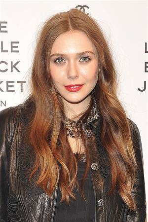Elizabeth Olsen Chanel The Little Black Jacket - Karl Lagerfeld Photo Ehibition Dinner Party Milan, April 4, 2013 