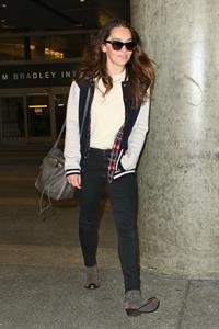 Emilia Clarke LAX airport in Los Angeles, October 15, 2013 