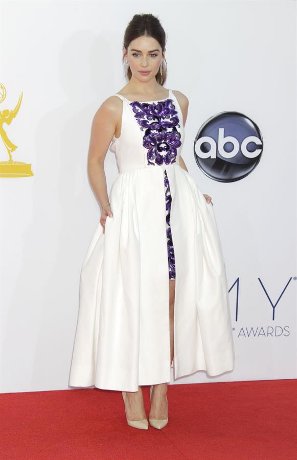 Emilia Clarke - 64th Primetime Emmys Nokia Theatre LA Sept 23, 2012