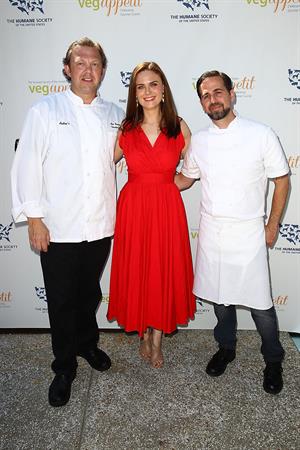 Emily Deschanel Humane Society of the United States Veg Appetit at Smogshoppe in LA on June 16, 2013