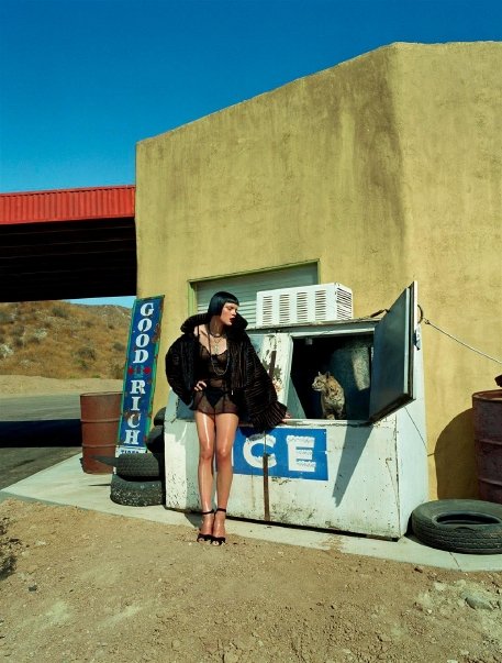 Jessica Stam in lingerie