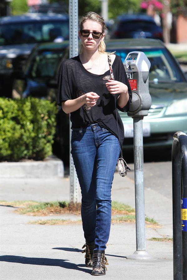 Emma Roberts walking in Hollywood 10/5/13  