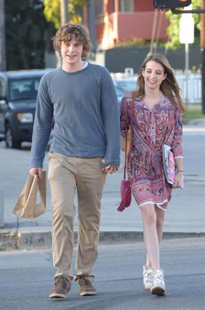 Emma Roberts - Steps out with boyfriend Evan Peters at Third Street in Los Angeles (28.05.2013) 