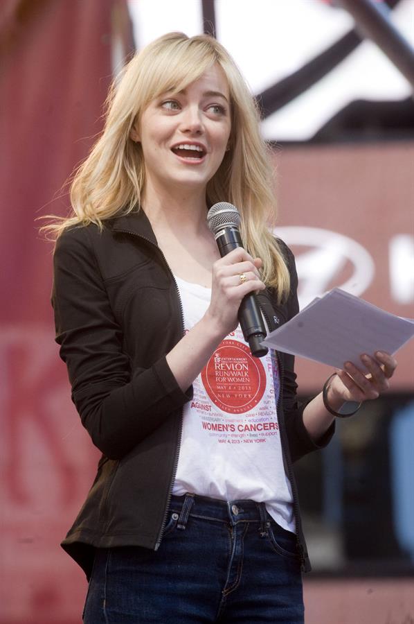 Emma Stone Revlon Run/Walk For Women in New York City - May 4, 2013 