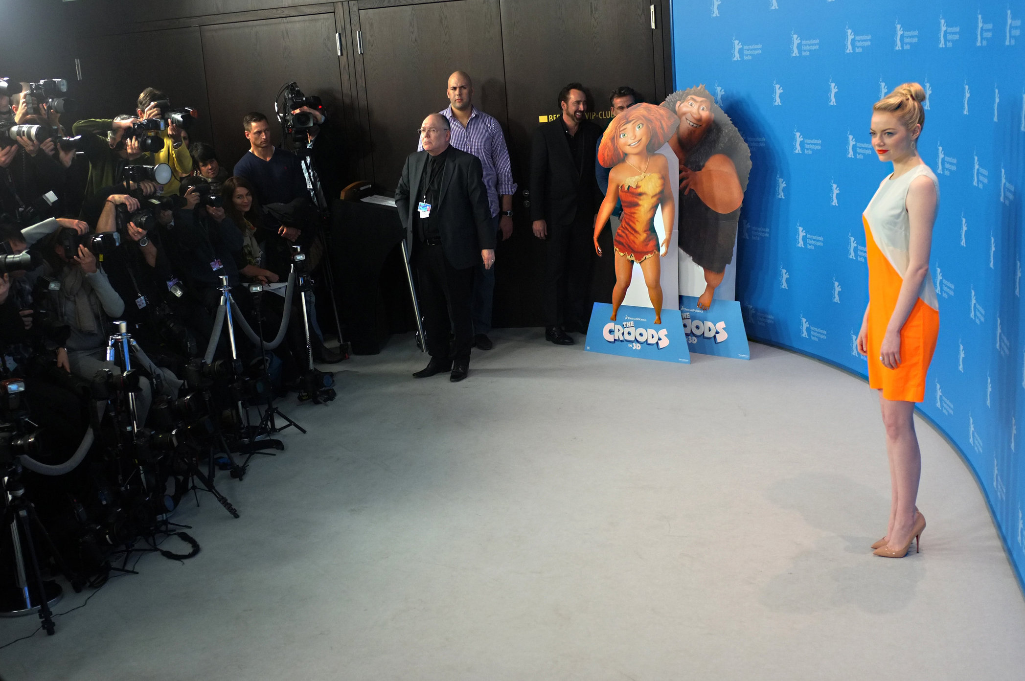 Emma Stone  'The Croods' photocall at 63rd Berlinale Int. Film Festival in Berlin 2/15/13 