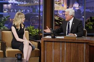Emma Stone at The Tonight Show with Jay Leno in Burbank 1/8/13 