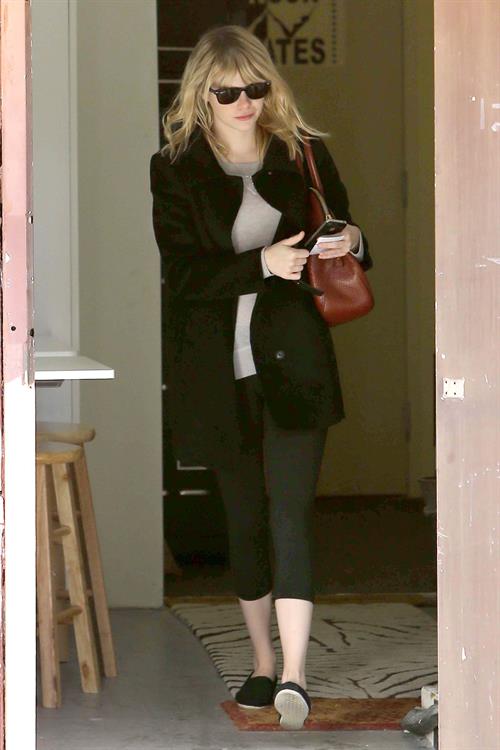 Emma Stone leaving pilates class in LA 11/5/12