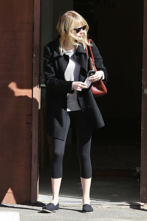 Emma Stone leaving pilates class in LA 11/5/12