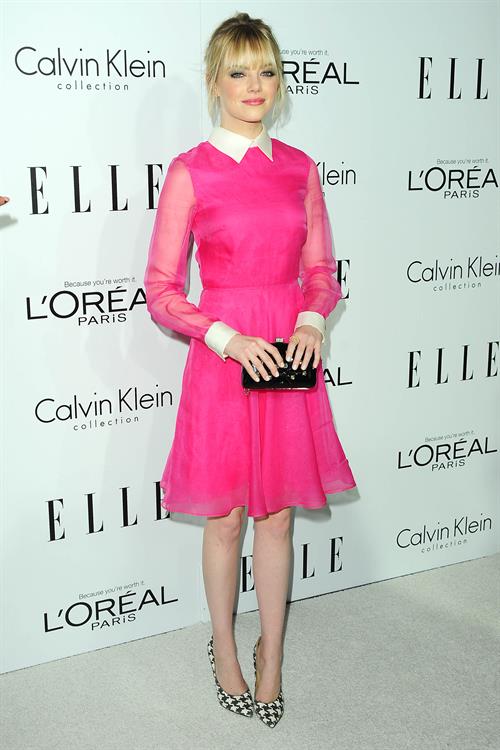 Emma Stone Elle's Women in Hollywood event in Beverly Hills 10/15/12 