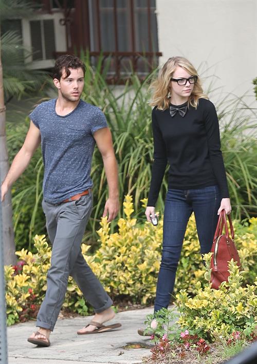 Emma Stone Pictures Emma Stone out and about in Hollywood 10/9/12