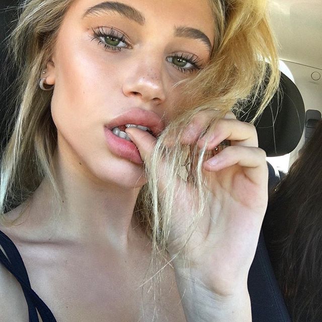 Meredith Mickelson taking a selfie