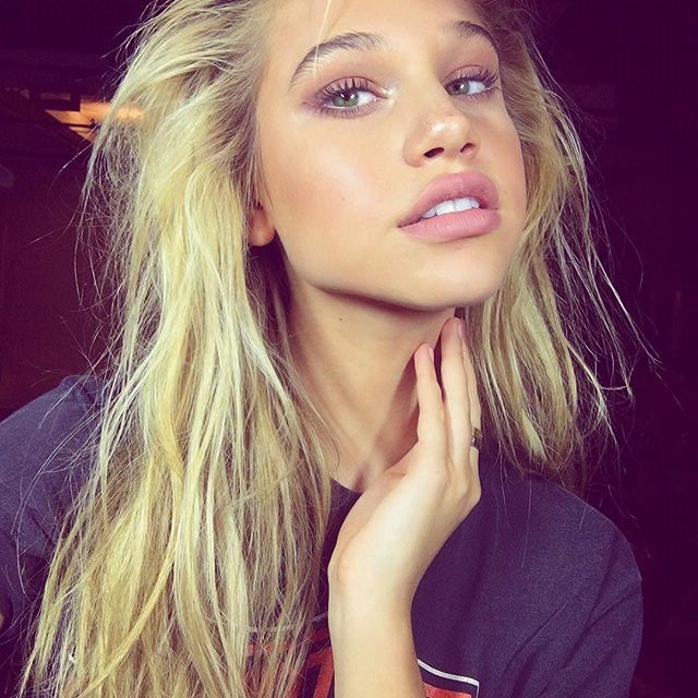 Meredith Mickelson taking a selfie