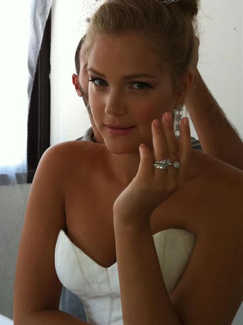 Esti Ginzburg in lingerie