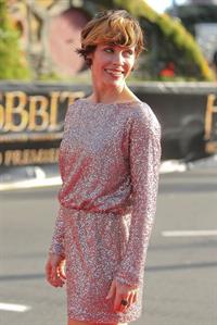 Evangeline Lilly The Hobbit An Unepected Journey premiere New Zealand 11/28/12 