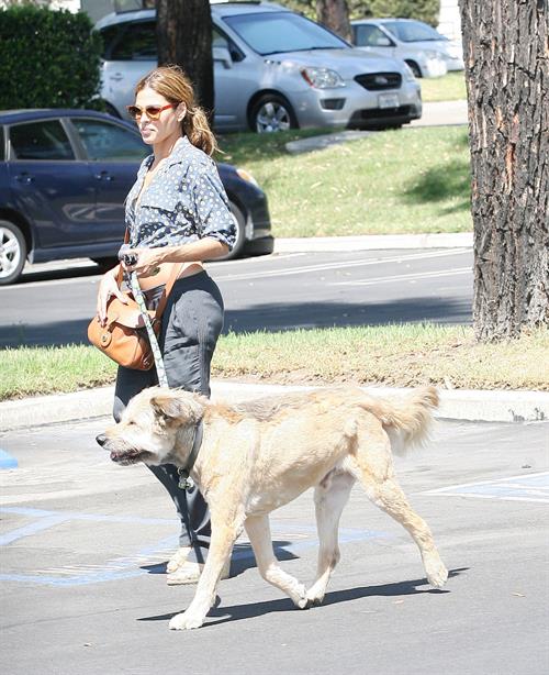 Eva Mendes - Walking her dog in Los Angeles - August 31, 2012
