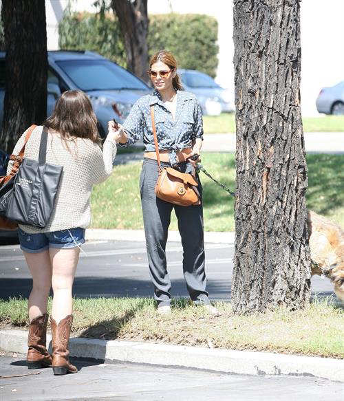 Eva Mendes - Walking her dog in Los Angeles - August 31, 2012
