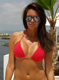 Carolina Gynning in a bikini