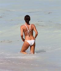 Gabrielle Anwar bikini candids on the beach in Miami 10/5/12 