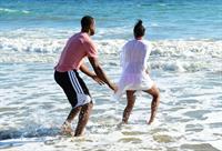 Gabrielle Union Enjoys a beach outing (September 21, 2013) 
