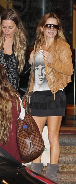 Geri Halliwell leaves The Sheraton On The Park Hotel in Sidney on June 26, 2013