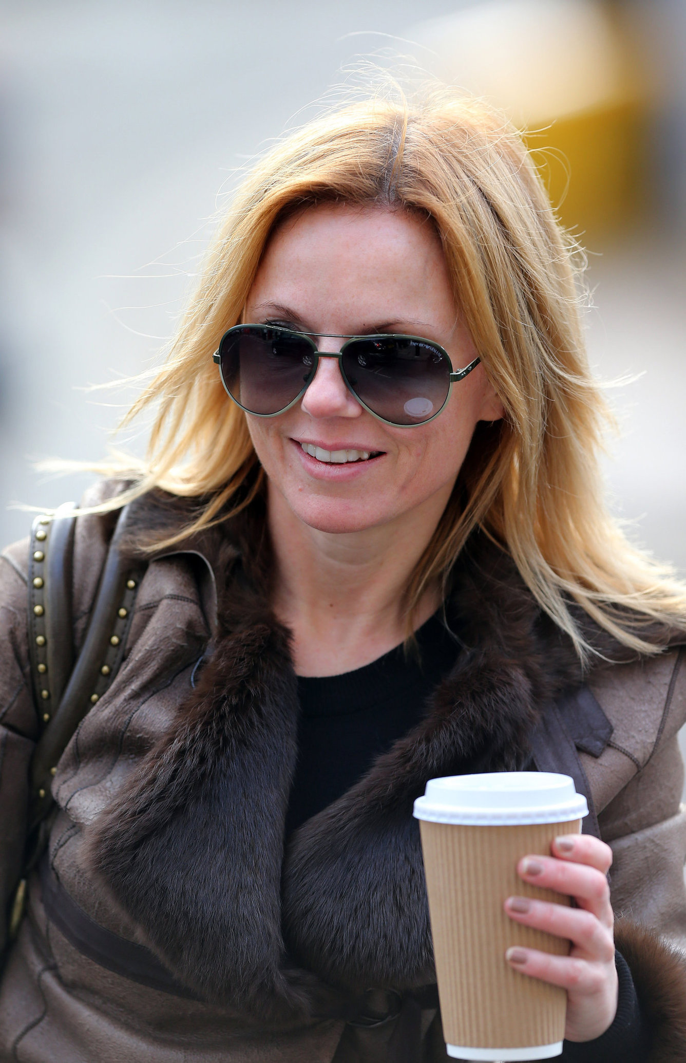 Geri Halliwell grabs a coffee in London February 4, 2013