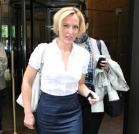 Gillian Anderson Visits the SiriusXM Studios (May 16, 2013) 