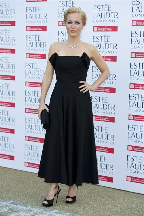 Gillian Anderson Fashion Rules Exhibition launch party in London July 4, 2013 