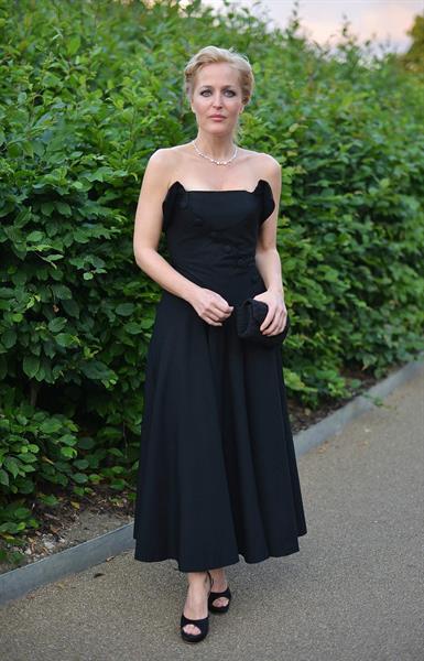 Gillian Anderson Fashion Rules Exhibition launch party in London July 4, 2013 