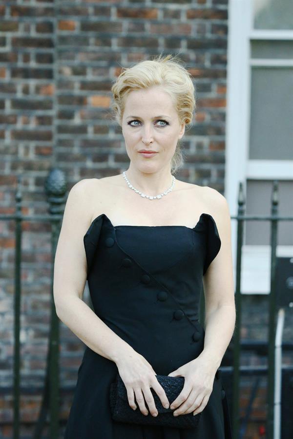 Gillian Anderson Fashion Rules Exhibition launch party in London July 4, 2013 