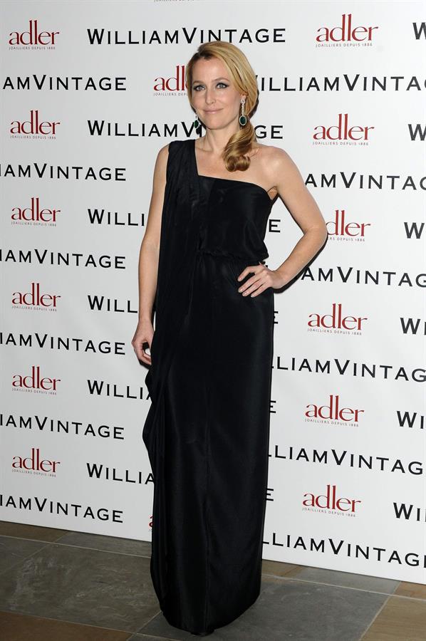 Gillian Anderson attends private dinner hosted by William Vintage February 8, 2013 in London 