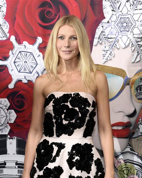 Gwyneth Paltrow Printemps Christmas Decorations Inauguration In Paris -- Nov. 7, 2013 