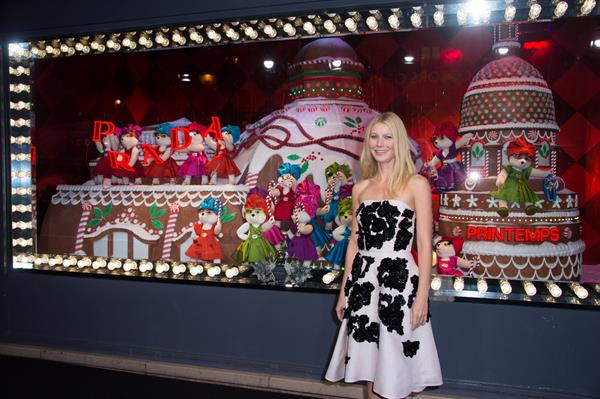 Gwyneth Paltrow Printemps Christmas Decorations Inauguration In Paris -- Nov. 7, 2013 