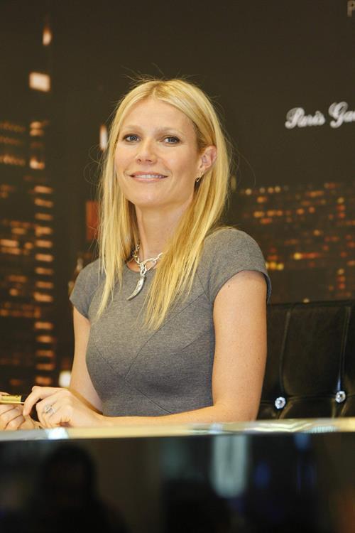 Gwyneth Paltrow makes an in store appearance for Boss Nuit at Paris Gallery, Dubai Mall on December 5, 2012 