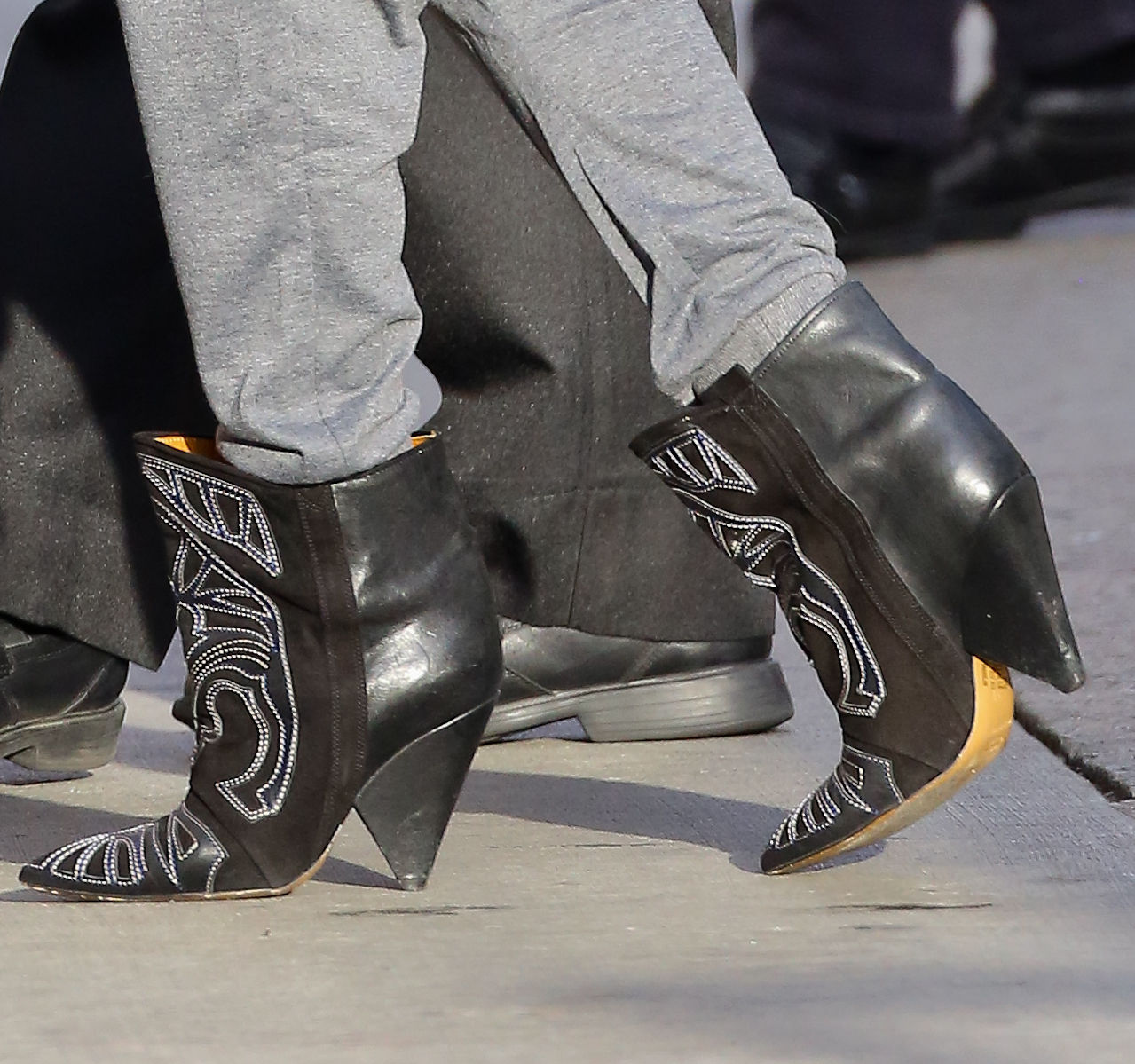 Halle Berry arrives for the Jimmy Kimmel Show in Los Angeles on March 20, 2013