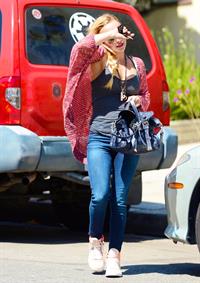 Hayden Panettiere heads to a friends house in West Hollywood on May 30, 2013