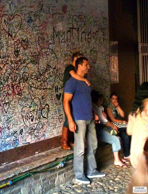 Hayden Panettiere & Wladimir Klitschko checking out the sights in Verona, Italy on June 6, 2013