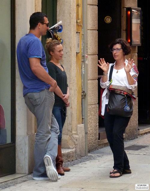 Hayden Panettiere & Wladimir Klitschko checking out the sights in Verona, Italy on June 6, 2013